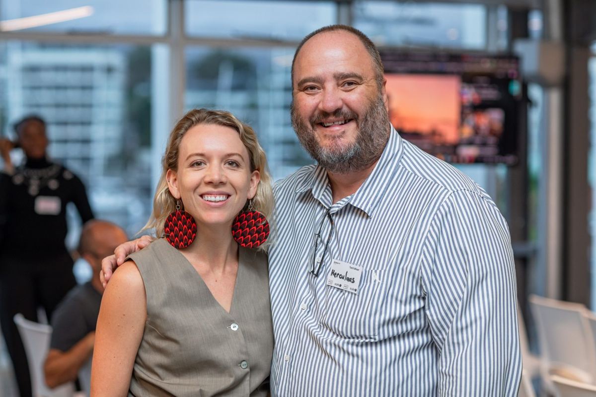 Two attendees at a past event